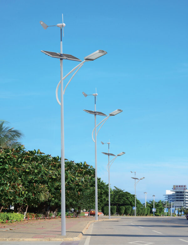 Wind and solar complementary solar street lights – an environmentally